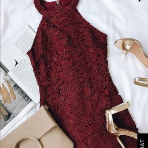 Lulu’s Love Poem burgundy dress size M